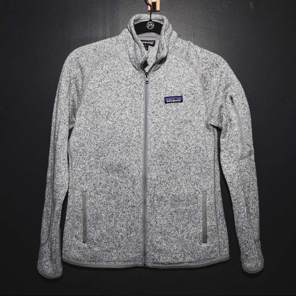 Patagonia Better Sweater Full Zip Birch White EUC